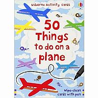 50 Things To Do On A Plane Cards .