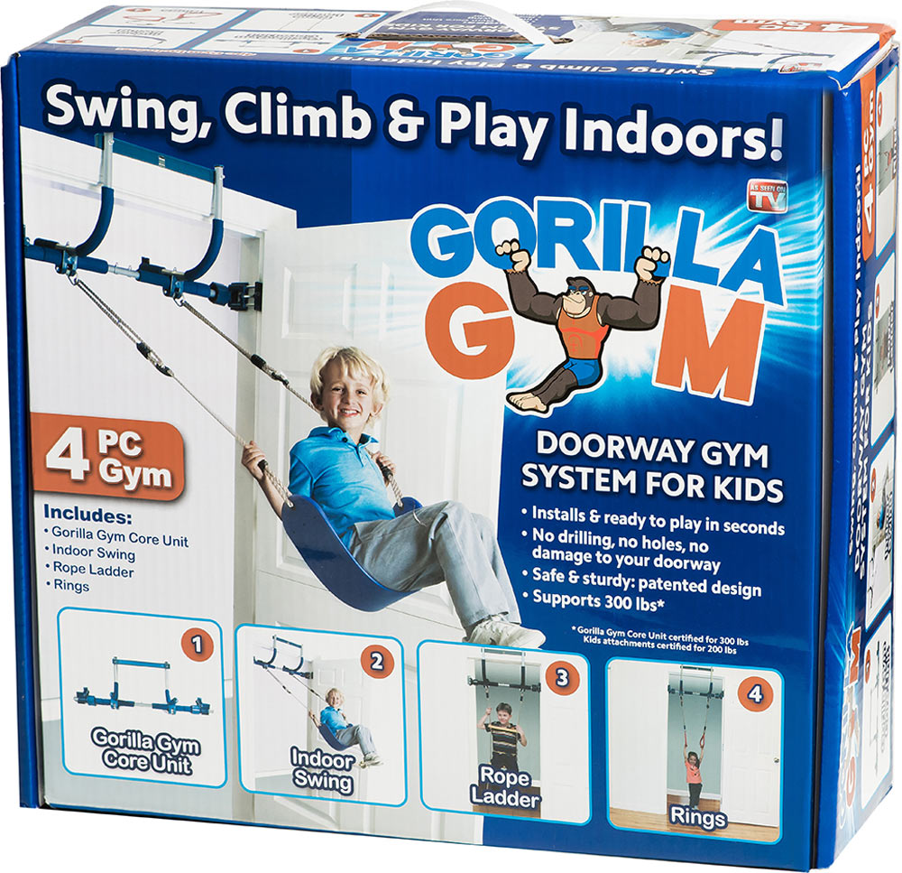 4 Piece Doorway Gorilla Gym For Kids Toy Sense