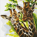 Crystal Art Medium Framed Kit - Friendly Giraffes 