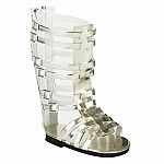 Gold Tall Gladiator Sandals for 18 Inch Doll