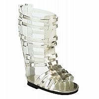 Gold Tall Gladiator Sandals for 18 Inch Doll