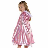 Pink Glitter Princess Cape - Size 4-6 