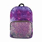 Crushed Velvet & Chunky Glitter Backpack