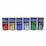 4 oz. Glitter in 6 Assorted Colours 