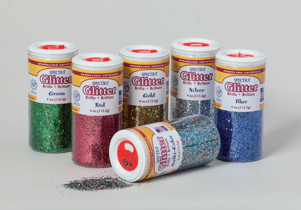 6 Colour Assortment Glitter Crystals Toy Sense