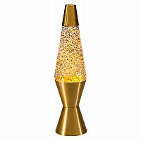 Base Metallic Gold Glitter Lava Lamp - 14.5 inch.