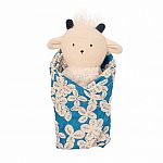 Goat Rattle & Burp Cloth Set 