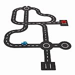 Felt Circuit Track with 2 Goki Cars