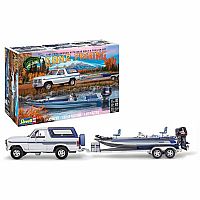 'Gone Fishing' - 1980 Ford Bronco with Bass Boat & Trailer Set