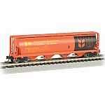 Government of Canada Red 4 Bay Cylindrical Grain Hopper - N Scale