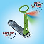 LED Ski Skooter Fold-up Snowboard - Green