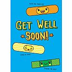 Get Well Soon Neon Bandages Greeting Card 