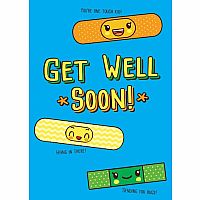 Get Well Soon Neon Bandages Greeting Card 
