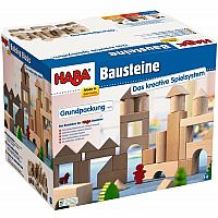 Natural Wood Basic Building Blocks - 26 Pieces