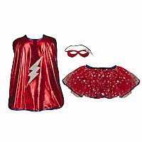 Superhero Tutu, Cape, and Mask Set - Size 4-7   