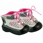 Grey and Pink Hiking Boots for 18" Doll