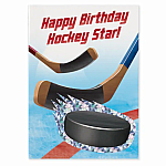 Happy Birthday Hockey Star! Card  