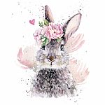 Hopper Studios Greeting Card - Birthday Girl - Bunny