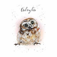 Hopper Studios Greeting Card - Owl My Love - Birthday