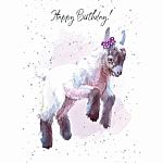 Hopper Studios Greeting Card - Happy Birthday -Baby Goat