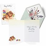 Hopper Studios Greeting Card - Happy Birthday - Chipmunk 