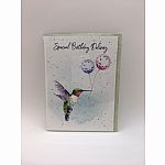 Hopper Studios Greeting Cards - Special Birthday Delivery - Hummingbird