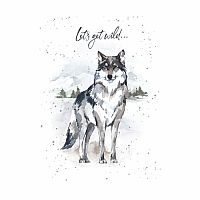 Hopper Studios Greeting Card - Let's Get Wild - Wolf -Special Day