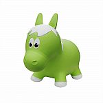 Farm Hoppers Inflatable Bouncing Lime Green Horse with Pump
