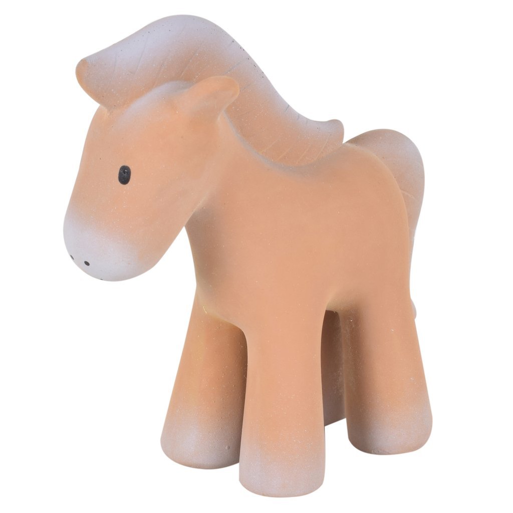 Tikiri Natural Rubber Rattle Horse Toy Sense