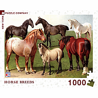 Horse Breeds -  Box Damaged see picture - New York Puzzle Company
