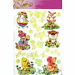Easter Stickers Cute Pets