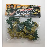 Military Action Army Men - Green and Tan
