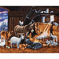 Crystal Art Large Framed Kit - Nativity: A Christmas Miracle  