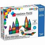 Magna-Tiles Clear Colors - 100 Piece Set.