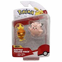 Pokemon Battle Figure 2-Pack - Torchic and Clefairy.