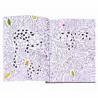 Jungle Colouring Book with Rub-Down Transfers. 