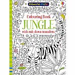 Jungle Colouring Book with Rub-Down Transfers