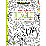 Jungle Colouring Book with Rub-Down Transfers.