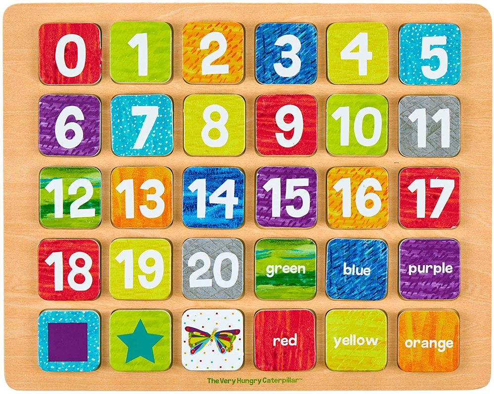 Eric Carle ABC and 123 Wooden Puzzle - Toy Sense
