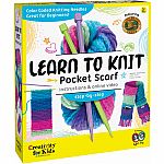 Learn to Knit Pocket Scarf