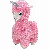 Lana - Pink Llama with Horn 