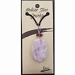 Medicine Stone Jewelry - Lavender Amethyst Crystal Necklace 