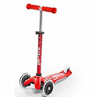 Mini Micro Deluxe LED Kickboard Scooter - Red (Lime not available) 