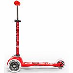 Mini Micro Deluxe LED Kickboard Scooter - Red (Lime not available) 