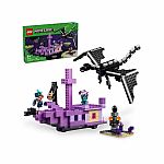 Minecraft: The Ender Dragon and End Ship.