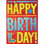 Happy Birthday 3D Lettering Birthday Card  