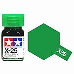 Gloss Clear Green - X-25 - Tamiya Color Enamel Paint