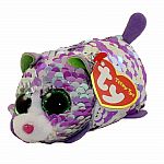 Lilac - Sequin Cat Teeny Ty - Retired