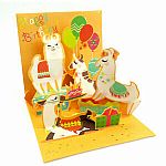 Llama Birthday Pop-Up Card