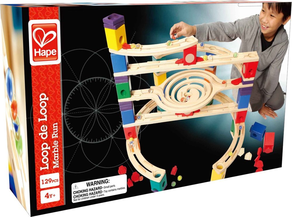 Loop de Loop Quadrilla Marble Run Toy Sense